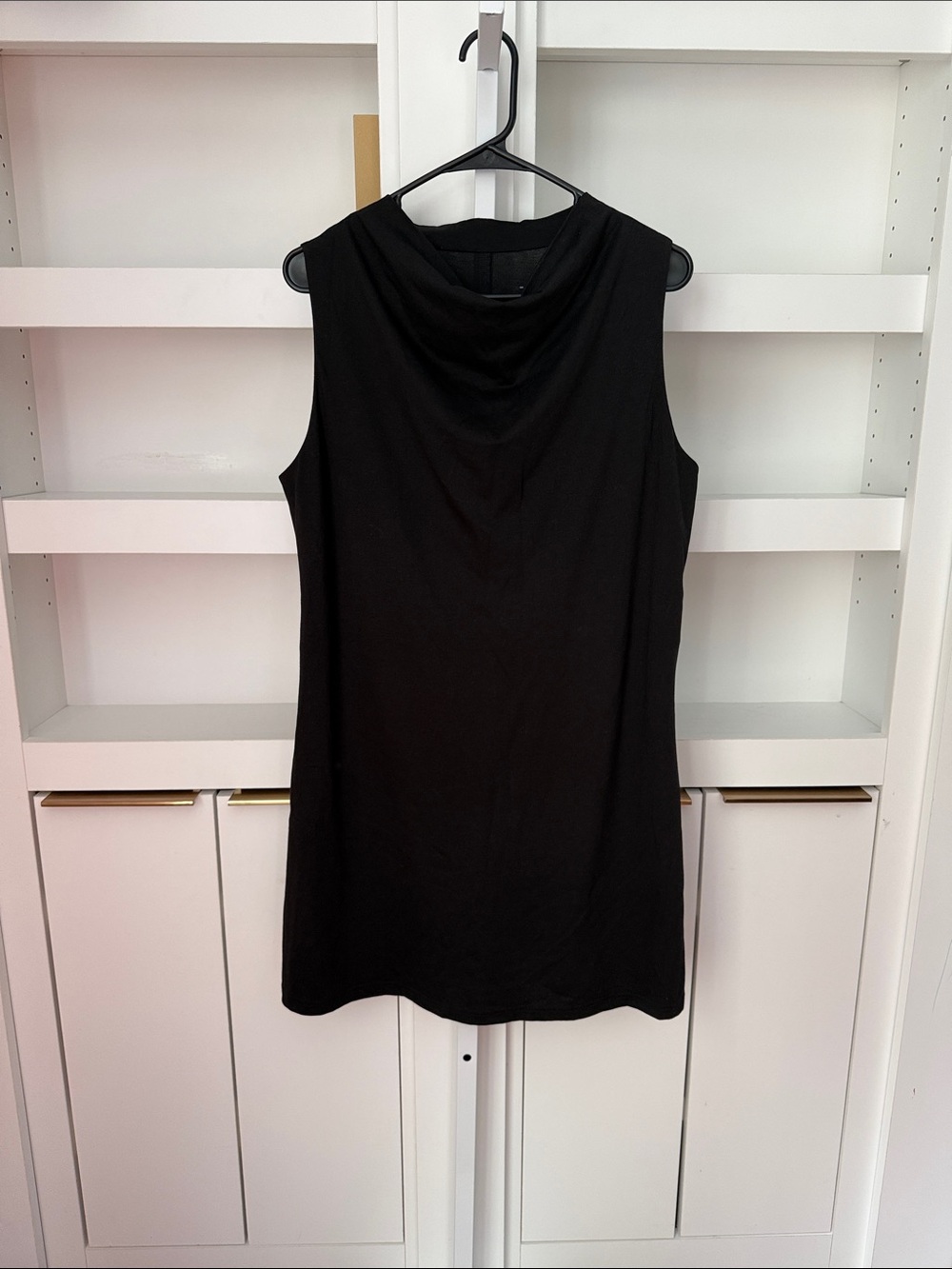 Patagonia Women's Au Bateau Midi Sleeveless Dress Sz Large Black Neutral VINTAGE